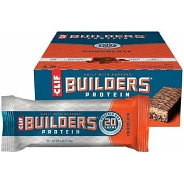 NEW 12 X 68G CLIF BUILDERS PROTEIN BARS