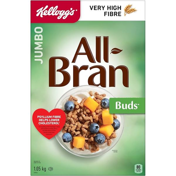 NEW 1.05KG KELLOGGS JUMBO ALL BRAN