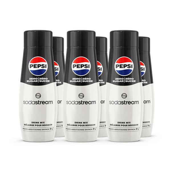 NEW 6 X 440ML PEPSI ZERO SUGAR SODASTREAM