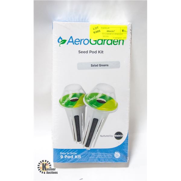 NEW AERO GARDEN 9 POD KIT SALAD GREENS