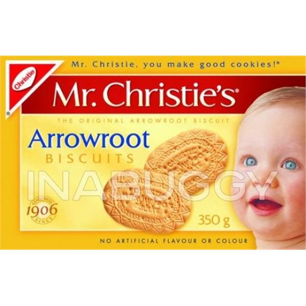 NEW 2 X 350G MR CHRISTIES ARROWROOT BISCUITS