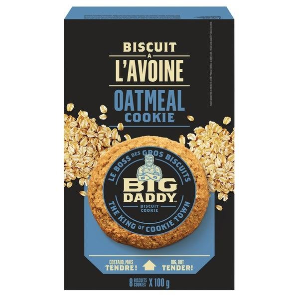 NEW 8 X 100G BISCUIT OATMEAL BIG DADDY COOKIES