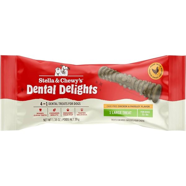 NEW 12 X 14G STELLA & CHEWYS DENTAL DELIGHTS