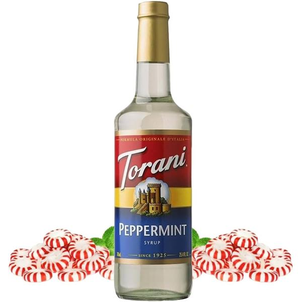 NEW 750ML TORANI PEPPERMINT SYRUP