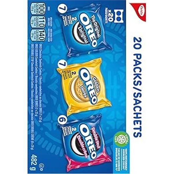 NEW 482G OREO CHOCOLATE SANDWICH VARIETY PACK
