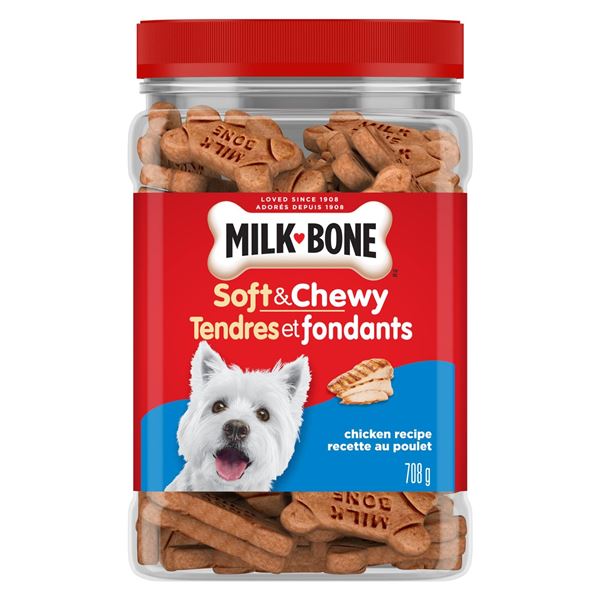 NEW 708G MILK BONE SOFT & CHEWY CHICKEN RECIPE