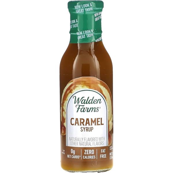 NEW 5 X 355ML WALDEN FARMS CARAMEL SYRUP
