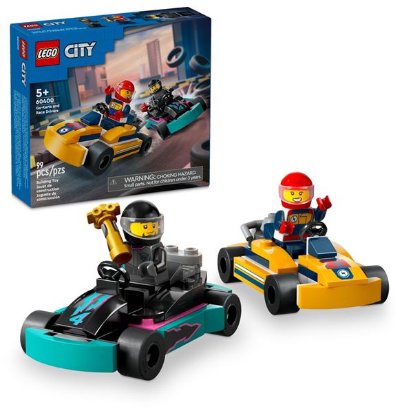 NEW REPACKED LEGO CITY GO-KART & RACE DRIVERS