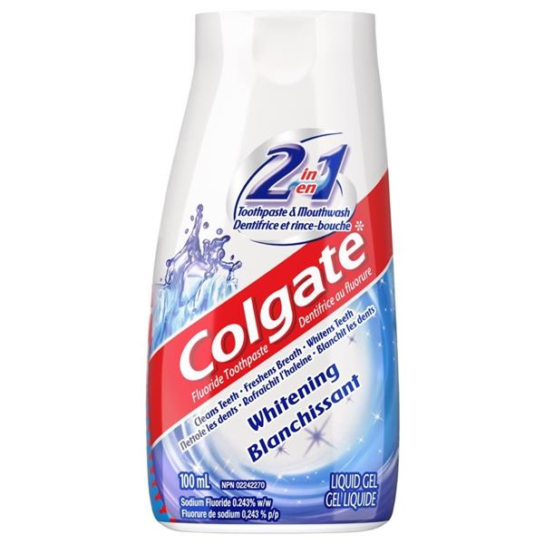 NEW 4 X 100ML COLGATE 2IN1 TOOTHPASTE & MOUTHWASH