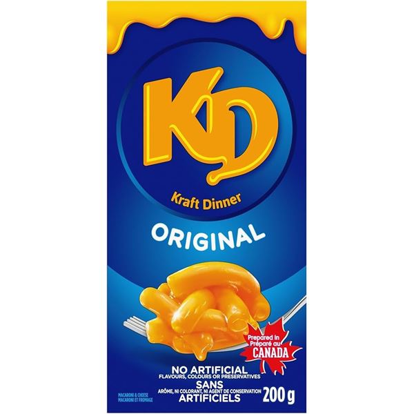 NEW 5 X 200G KRAFT DINNER MACARONI & CHEESE