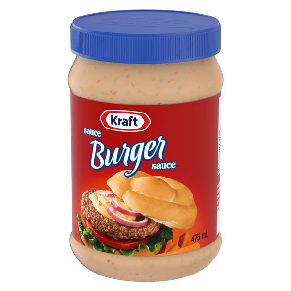 NEW 4 X 475ML KRAFT BURGER SAUCE
