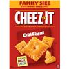 Image 1 : 2 X 352G FAMILY SIZE CHEEZ-IT ORIGINAL BAKED SNACK