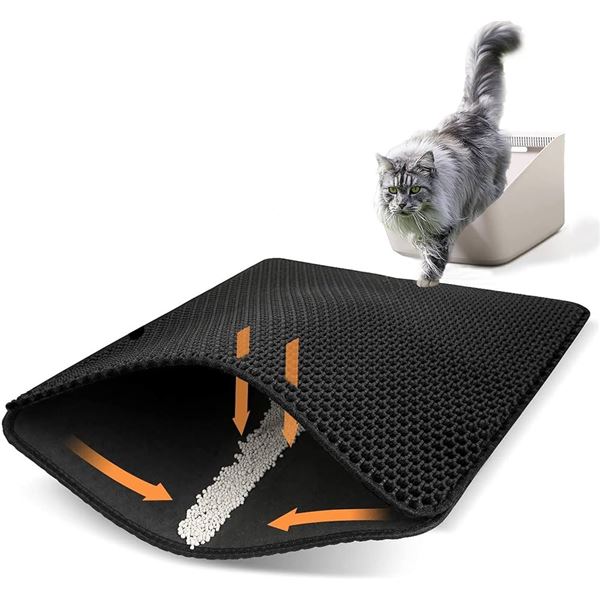 NEW CAT LITTER MAT HONEYCOMB EASY CLEANING 75 X 55