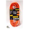 Image 1 : NEW POWER EXTENSION CORD O/D 16/3 25' ORANGE