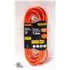 Image 1 : NEW POWER EXTENSION CORD O/D 16/3 25' ORANGE