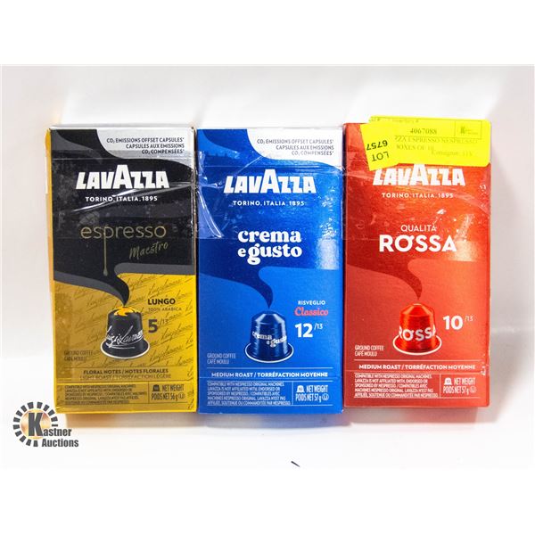 30 LAVAZZA ESPRESSO NESPRESSO PODS - 3 BOXES OF 10