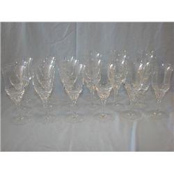 Stemware with swirl stems, apprx. 40 pcs.