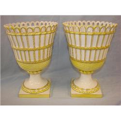 Italian vase/urns, marked Mottahedeh, numbered