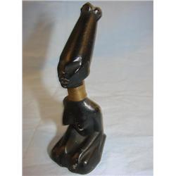 African Art Style bottle opener, marked Sherwin Williams
