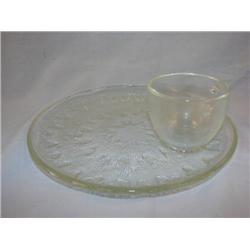 4 piece dessert set, plates & cups