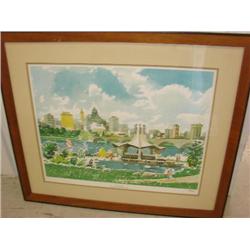 Austin Town Lake print by Frary