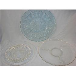 3 crystal platters