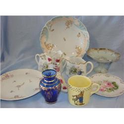 Assorted glassware & china-9 pcs. Total