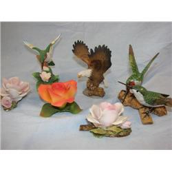 Birds, eagles & floral figurines