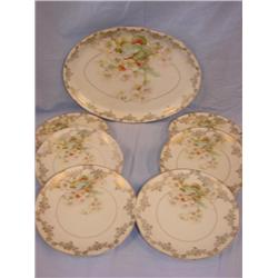 Prussia Set, platter & 6 plates
