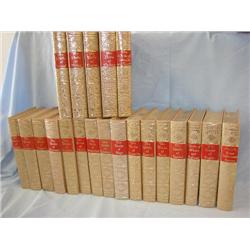 21 leather bound books