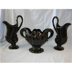 Camark Black Urn & Pitchers