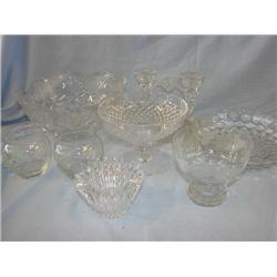 Crystal, etched, leaded, variety!!!  7 pcs. Total.