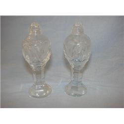 Etched Crystal Salt & Pepper