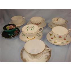 Tecups & Saucers, Occ.Japan, Staffordshire, Lefton