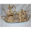 Image 1 : Silver Service Set-coffee, tea, creamer, sugar, tray