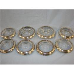 Sterling rimmed coasters