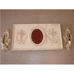 Welby Wallclock w/candlesticks