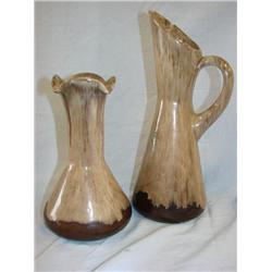 Art pottery-pitcher & vase