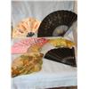 Image 1 : Vintage fans, advertising fans, silk fans, total of 6