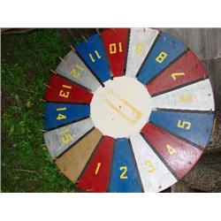 Old Wood Carnival Wheel of Fortune