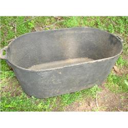 Large cast iron pot