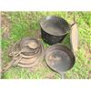 Image 1 : Cast iron skillets & pots, some are Wagner