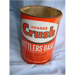 Orange Crush bottler's base can