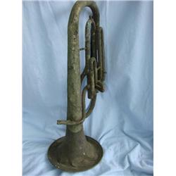 Old french horn-decorative piece.
