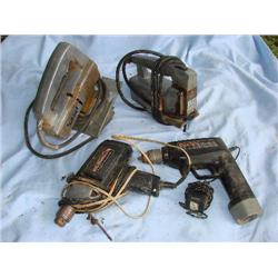 2 jig saws & 2 drills