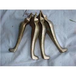 4 heavy duty chrome legs for cast iron bathtub