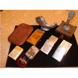 Lighters & Cig. Case (10 items total)