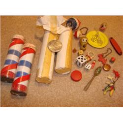 Toys & Adv. items,inclds.Coke button,Mobile, etc.
