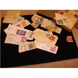 Assorted loose stamps,w/diary with Scottie Dog Cover