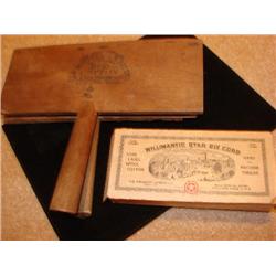 Old Cotton Tool & Old Spool Cotton Box